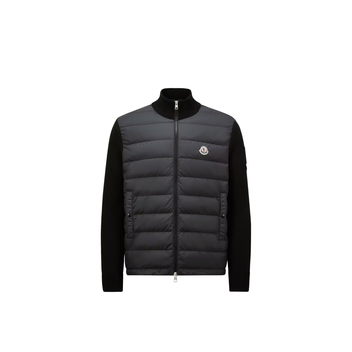 Hybrid Zip-Up Puffer Cardigan